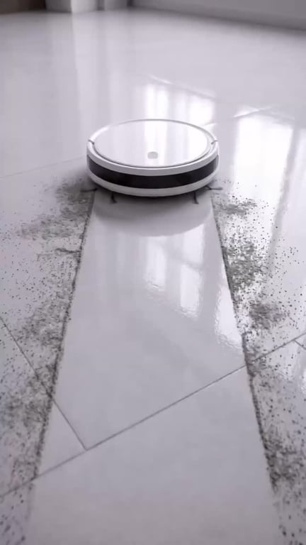 سائل الروبوت من كريستال، دايموند وسعت له رفوفها.