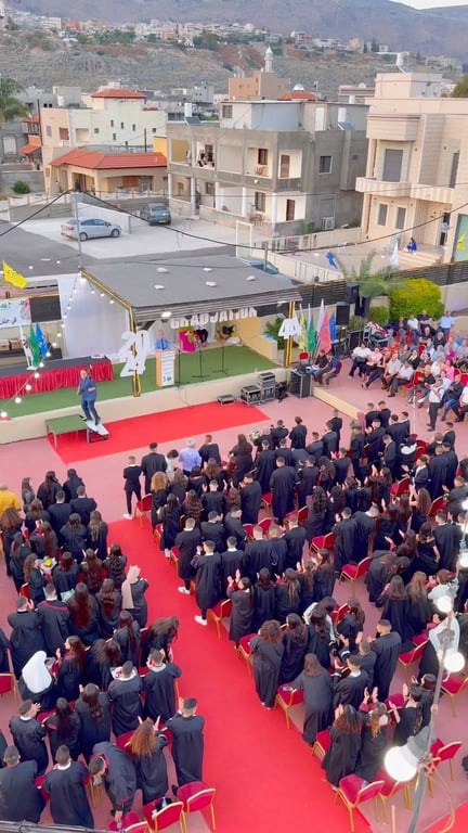 منتزة مجد الكروم يستضيف مدرسة الشاغور الثانوية في حفل تخريج الدفعة 44 الف مبروك لجميع الخرجين ❤️