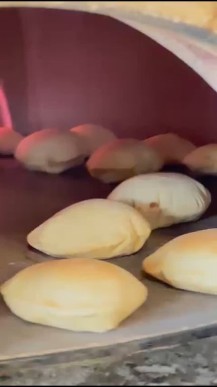 الخبز العربي في صيدا غير🫓
