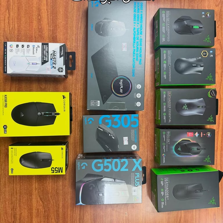 Razer. Logitech. Corsair. Hyperx