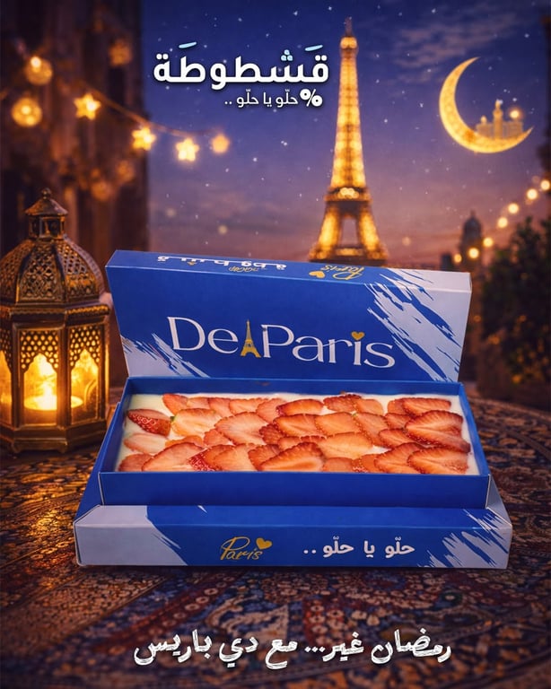 🌙✨ دي باريس… الحلو الجديد وصل بطابع رمضاني! ✨🌙